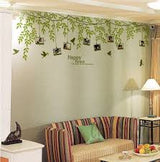 BEST OF BEST Leaves Bird Photo Frame Wall Sticker Home Decal Removable PVC Murals Wallpaper Girls Boys Kids Baby Nursery Bedroom Living Room Bathroom Kitchen Window Playroom Decor zize 60x90 xl8331
