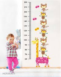 Dandy Poly Vinyl Giraffe Height Chart Wall Sticker size 60x90 ay862