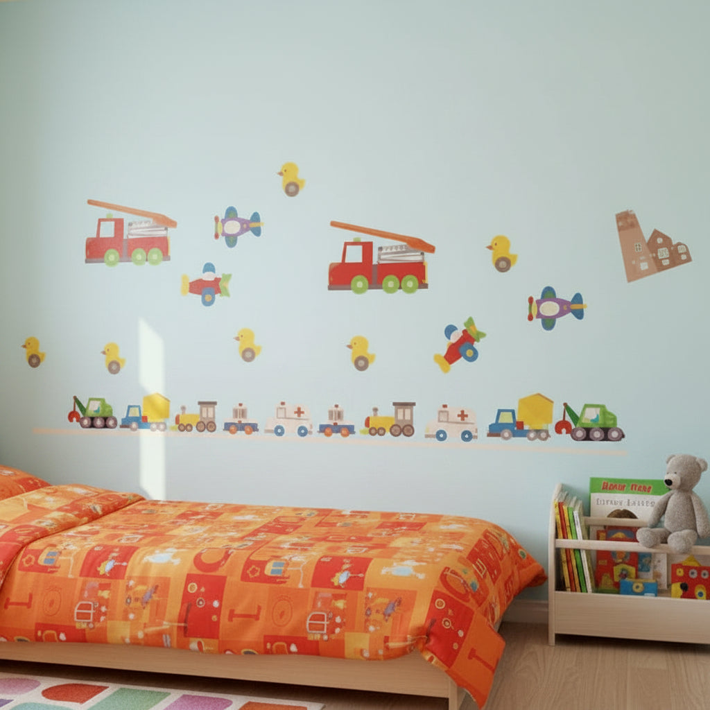 Stickere copii- Masinute avioane, size 40x180cm dm350013
