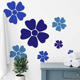 Flower Big Medium Small Mirror Stickers for Wall, 3D Mirror Wall Stickers, Acrylic Wall Stickers, Wall Stickers  size 20x40