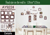 Birds Photo Frame Wall Sticker - AY9224
