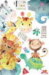 CVG Cartoon hand-painted puppy stickers children's room kindergarten room decor door stickers self-adhesive animal stickers