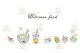 Kitchen Delicious Food Oil Proof Sticker High Temperature Cooktop Tile Wall Decoration Sticker size 60x90 nc036