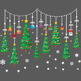 XH-6255 Christmas Tree Glass Door Pendant Window