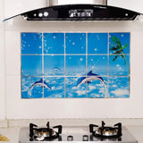 Kitchen Oil Proof Wall Sticker Heat Resistant Waterproof Self Adhesive Backsplash Cover for Kitchen Wall Protection