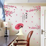 Albama - Wall Stickers / Wall Stickers / Room Stickers / Room Decoration / Living Room Decoration / Wall Stickers / Wall Stickers / Wall Decoration / Wall Wallpaper / Wall Stickers Sakura Chinese Girl Model size 50x70 sk9358