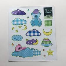 Custom Fluorescent Stickers, Night Glitter Stickers Fluorescent Stickers size 20x30 y0010