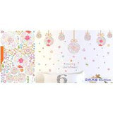 The new environmentally friendly PVC removable glass Christmas ball lob window dressing mall restaurant sticker SK9071