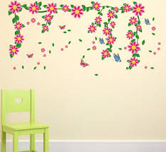 BIG BOOM® Flower Pattern Family Home Removable Wall Sticker Mural Decor size 70x50cm dlx513