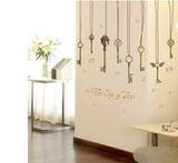 JAAMSO ROYALS ' Retro Love Key' Sticker for Wall Decor and Home Decor(PVC Vinyl, 90 CM X 60 CM, Decorative Stickers)