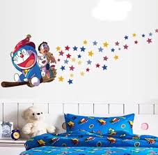 WPSBGS ABQ9623 DORAEMON wall sticker wall stiker trans glow 60x90
