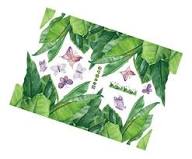 Stylish Nordic Plant Wall Stickers, Cafe, Modern, Window, Monstera, Leaf, Green, Grass, Banana Leaf, Butterfly, Kitchen, Kids Room, Toilet, Interior Decor size 50x70 sk7201