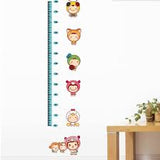 Home Removable Cartoon Height Chart Measure Decal Wall Sticker DIY size 45x60cm  am025