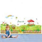 JIAPAI Mushroom Wall Stickers for Kids size 60x90 ay9072