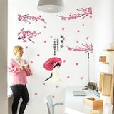 Albama - Wall Stickers / Wall Stickers / Room Stickers / Room Decoration / Living Room Decoration / Wall Stickers / Wall Stickers / Wall Decoration / Wall Wallpaper / Wall Stickers Sakura Chinese Girl Model size 50x70 sk9358