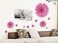 Wall Sticker Flowers Art Mural Decal Daisy Bedroom size  45x60cm  am022