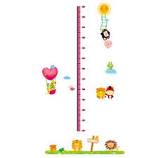 Height chart for children, wall sticker for girls and boys size 50x70 ay760