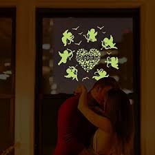 Yigo Fluorescent Luminous Wall Stickers Glow in The Dark Stars Home Decoration Eco-Friendly PVC Cartoon Wall Decal for Kids Rooms-Alphabet