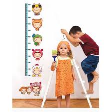 Home Removable Cartoon Height Chart Measure Decal Wall Sticker DIY size 45x60cm  am025