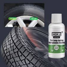 Car Accessories Car Cleaning 50ml HGKJ-22 Auto Car Tire Coating Tyre Gloss Long-lasting Hydrophobic Coating Tire Polish Tire Shine Tyre Coating Liquid Car Wax Car Polisher.