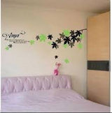 Summer Maple Wall Sticker, Wallpaper Sticker, Rental Friendly, Removable, DIY, Redecoration, Interior, Maple, Love, Amor, Leaf size 50x70 ay718