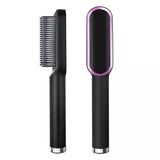 Hair Straightener Iron Brush Straight Hair Comb 2-in-1 Hair Straightener Curling Professional Styling Brush Hair Curler &amp; Straightener For Women (Random Color)