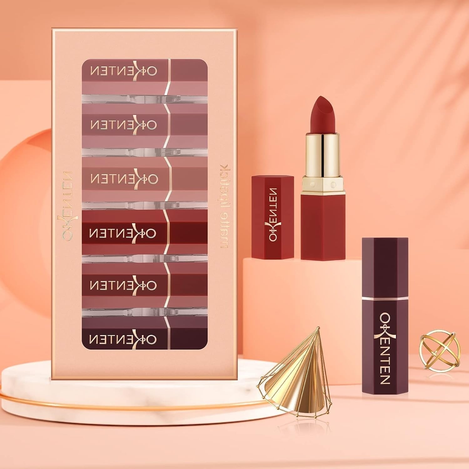 6 Pcs High Pigmented Lipstick Pack – Creamy Formula, Multicolor Shades, Long-Lasting, Smooth &amp; Vibrant Finish for Everyday Wear and Special Occasions
