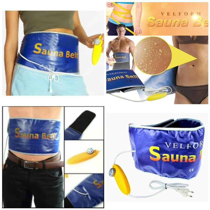 VELFORM Sauna Belt – Adjustable Slimming &amp; Weight Loss Body Shaper with Heat Therapy