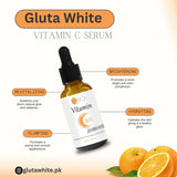 Vitamin C Serum for Face Glowing &amp; Dark Spots | Gluta White Vitamin C 16% Serum | Best Quality Skin Care Serum | Serum For Glowing Serum - 30 ml