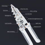 Multi-Function Wire Stripper and Cutter – 10-in-1 Electrical Tool with Wire Cutting, Stripping, Crimping &amp; Screw Functions