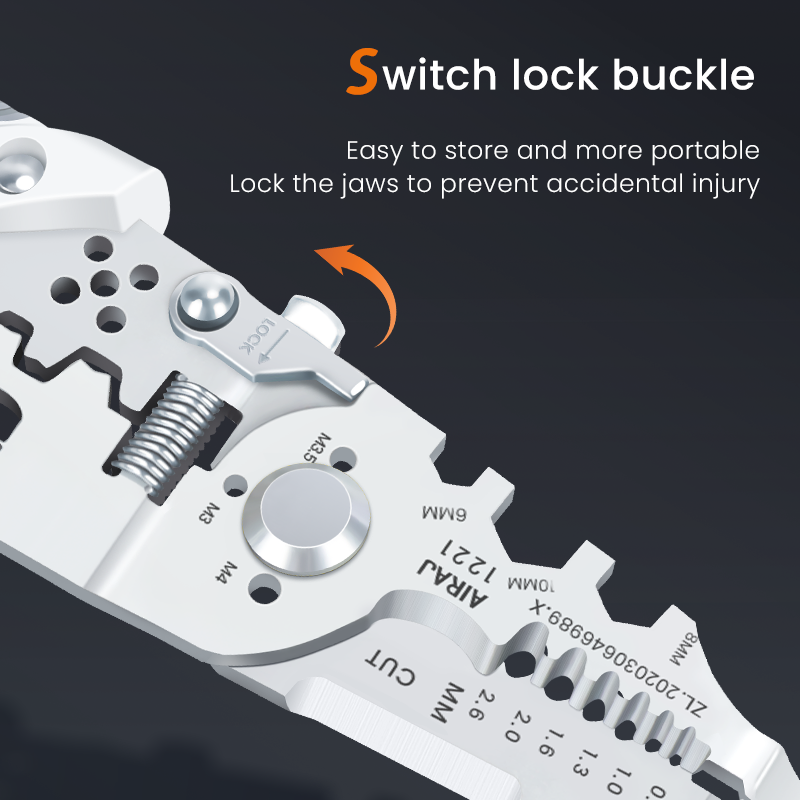 Multi-Function Wire Stripper and Cutter – 10-in-1 Electrical Tool with Wire Cutting, Stripping, Crimping &amp; Screw Functions