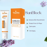GlutaWhite Skin Brightening Sunblock SPF60 – Advanced UVA/UVB Protection, Oil-Free &amp; Long-Lasting Moisture (60gm)