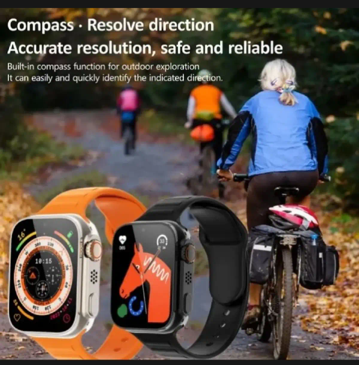 7 in 1 Ultra Smart Watch | 2.0" LCD | 7 Premium Straps | Bluetooth Calling | Wireless Charging | Heart Rate, GPS &amp; Sleep Tracker - Multicolor Strap (Random Box)