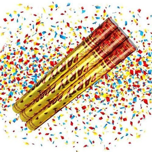 Pack of 2 Party Popper Confetti Filled Rose Party Popper for Birthday, Anniversary, Wedding, Welcome Party, Baby Shower, New Year Celebration and Other Events