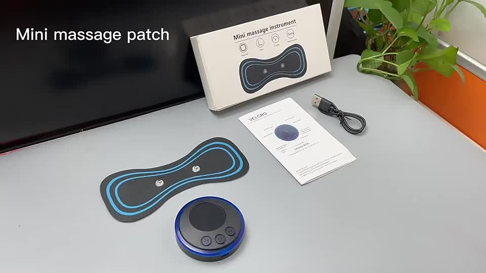 Portable EMS Mini Electric Massager Patch – Muscle Pain Relief for Neck, Back, Arms &amp; Full Body