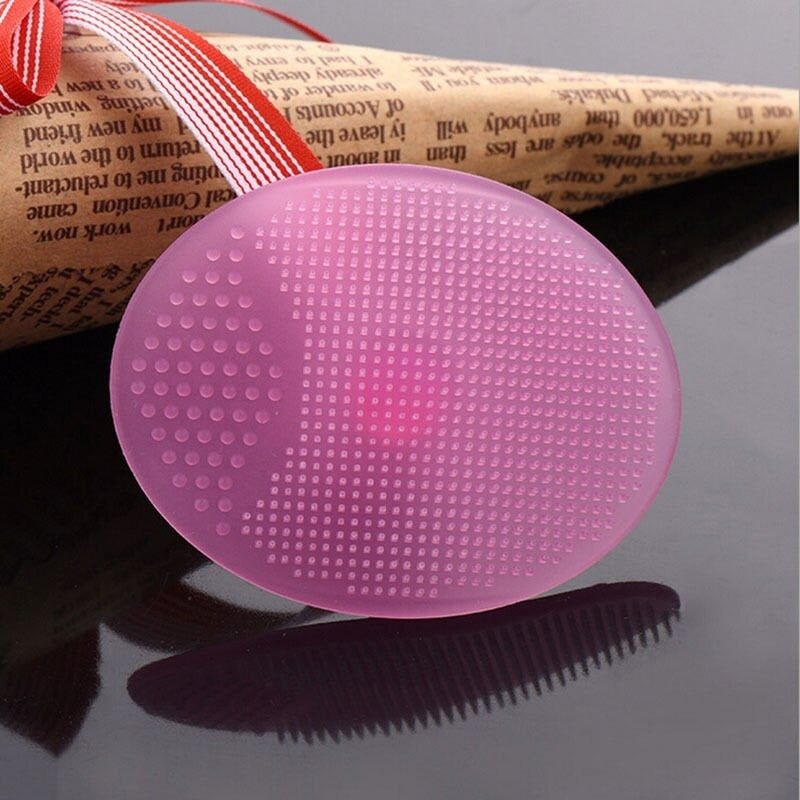 Soft Silicone Face Cleansing Brush Pad – Gentle Facial Washing &amp; Exfoliating Massage Tool for Deep Pore Cleansing | Blackhead Removal &amp; Skin Care | Soft Silicone Face Massager - (Random Colors)