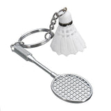 01 PCs Metal Badminton Racket &amp; Ball Keychain – Stylish Keyring Gift for Girls’ Bags &amp; Boys | Random Color Key-Chain