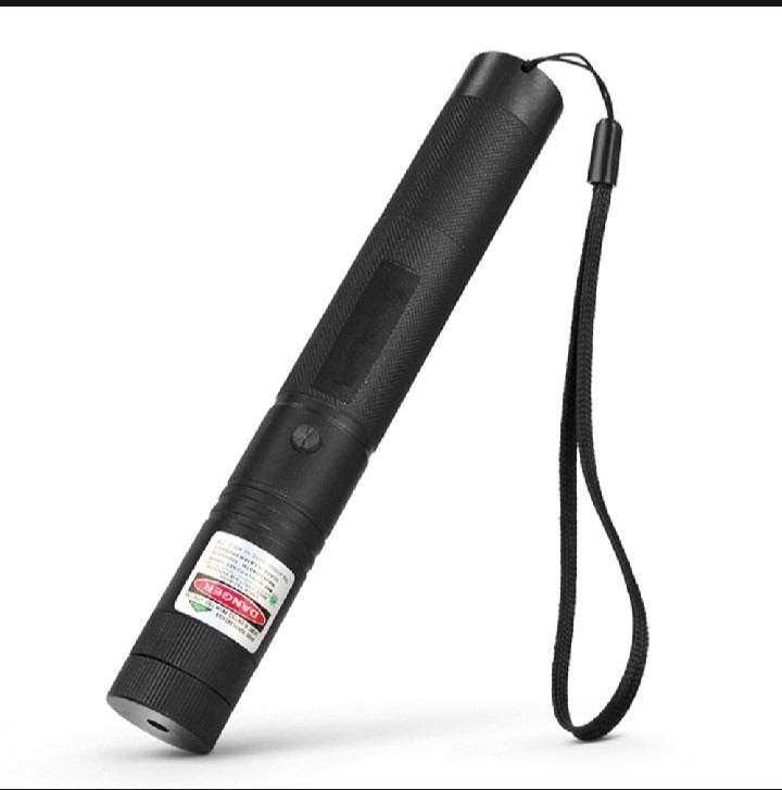High-Power 303 Green Laser Pointer with Adjustable Focus – Rechargeable 3.7V Battery, Charger &amp; Safety Lock – Rechargeable Green Laser Light, Green Laser Pointer, Green Beam Light