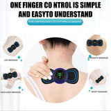 Portable EMS Mini Electric Massager Patch – Muscle Pain Relief for Neck, Back, Arms &amp; Full Body