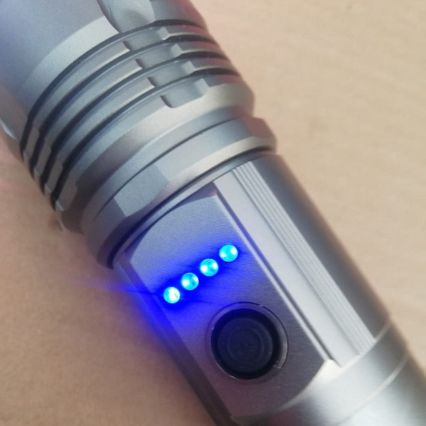 Tactical LED Flashlight Kit SP-38-1 – Rechargeable High Power Torch with 3x18650 Batteries &amp; Portable Hard Case