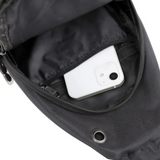 Minimalist Black Crossbody Sling Bag – Lightweight &amp; Stylish Travel Chest Pack for Men &amp; Women