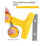 Heavy-Duty Razor Blade Scraper Tool for Removing Labels, Stickers, Caulk, Adhesive &amp; Paint – Multipurpose Cleaning Tool for Glass, Tiles &amp; Smooth Surfaces | Wall Scraper |Scraper With Blade | 