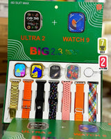 i50 New Model Smart Watch Bundle – 7 Original Straps, 2 Premium Watches &amp; 2 Protective Covers