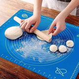 Silicone Non-Stick Rolling Mat 40x50cm – Non-Slip Pastry Mat for Dough, Cakes &amp; Baking (Random Color)