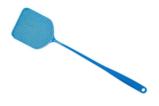 Pack of 6 Telescopic Stainless Steel Fly Swatter – Long Handle Mosquito Racket with Plastic Square Head (Radom Color)