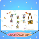 Solimo Wall Sticker for Living Room (Travel Photo Gallery, Ideal Size on Wall, 180 cm X 100 cm), PVC Vinyl abc1050