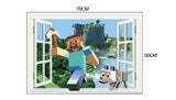 Minecraft Window Self-Adhesive Sticker Wall or Wardrobe Sticker size  50x60  aw6012
