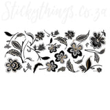 RoomMates Jazzy Jacobean Peel and Stick Wall Decals size 50x70 ay7041