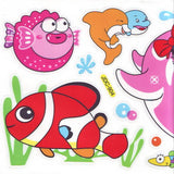 Bathroom and Window stickers, Plastic, Assorted colours, 56cm x 21cm, 1 sheet Ncs0019