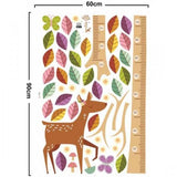 JM7187 High quality cute wall stickers tree kids height measure sticker for baby room/nursery 60*90 cm